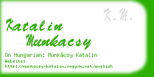 katalin munkacsy business card